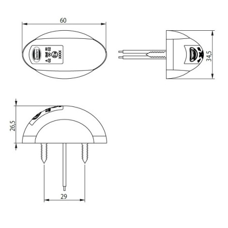 ΦΑΝΟΣ ΟΓΚΟΥ LED 12V-24V DASTERI  DSL-580.06