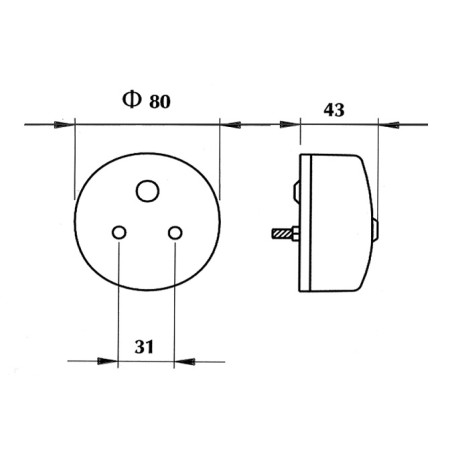 ΦΑΝΟΣ ΟΠΙΣΘΙΟΣ ΓΕΝΙΚΗΣ ΧΡΗΣΗΣ  05.8080/21