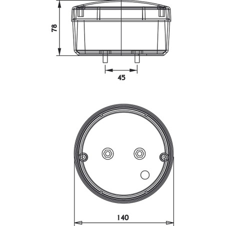 ΦΑΝΟΣ ΟΠΙΣΘΕΝ ΣΤΡΟΓΓΥΛΟΣ DASTERI