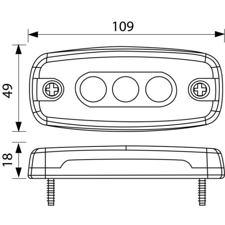ΦΑΝΟΣ ΟΓΚΟΥ LED 9V - 36V ΛΕΥΚΟΣ