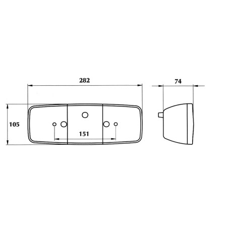 ΦΑΝΟΣ ΟΠΙΣΘΙΟΣ ΑΡΙΣΤΕΡΟΣ ΤΡΙΦΩΤΟΣ DASTERI  8060/1
