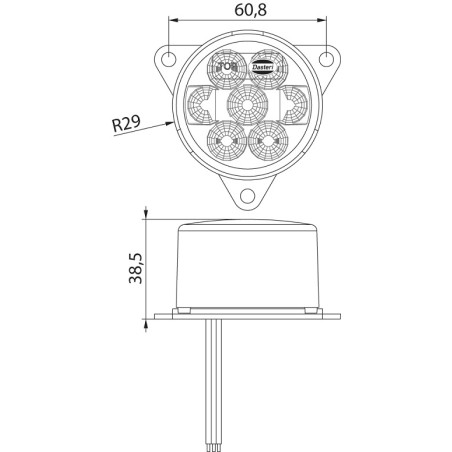ΦΑΝΟΣ ΦΛΑΣ LED 9-33V DASTERI