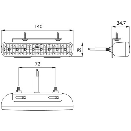 ΦΑΝΑΡΙ DAY LIGHT 9V - 33V DASTERI