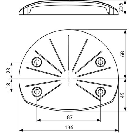 Tail Lift Lamp ΦΑΝΟΣ 24V