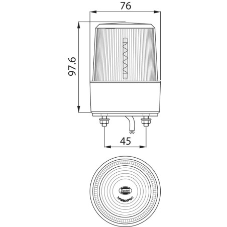 ΦΑΡΟΣ LED 10-30V ΜΠΛΕ DASTERI SYSTEM