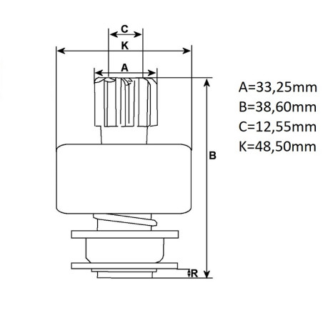 ΓΡΑΝΑΖΙ ΜΙΖΑΣ HITACHI S114-829 CARGO