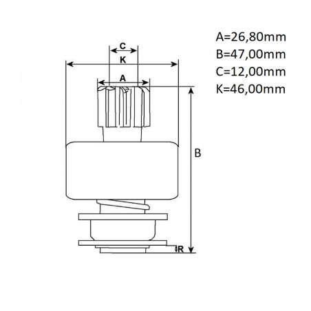 ΓΡΑΝΑΖΙ ΜΙΖΑΣ  96BB11000-AA/AB/AC FORD DIESEL
