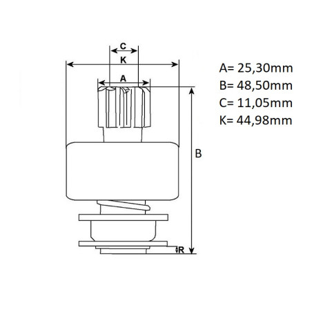 ΓΡΑΝΑΖΙ ΜΙΖΑΣ BOSCH F002G20485 CARGO