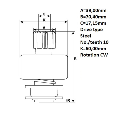 ΓΡΑΝΑΖΙ ΜΙΖΑΣ LUCAS 2,8KW 10ΔΟΝΤΙΑ BY CARGO