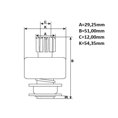 ΓΡΑΝΑΖΙ ΜΙΖΑΣ 12V ORIGINAL BOSCH