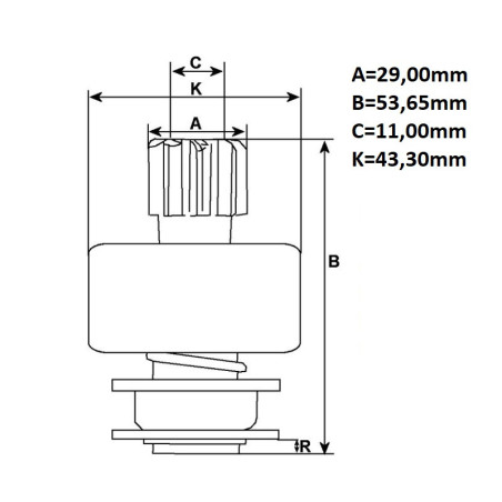 ΓΡΑΝΑΖΙ ΜΙΖΑΣ  DENSO SD6016P BY AS-PL
