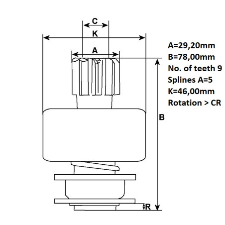 ΓΡΑΝΑΖΙ ΜΙΖΑΣ S114-516 HITACHI BY GAP