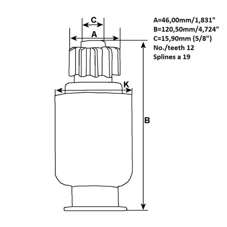 ΓΡΑΝΑΖΙ ΜΙΖΑΣ DELCO-CATERPILLAR 40MT, 42MT CARGO