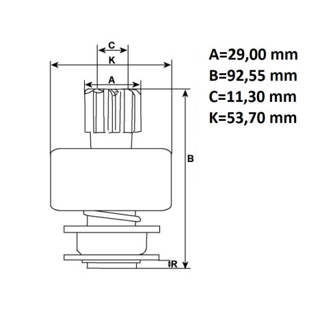ΓΡΑΝΑΖΙ ΜΙΖΑΣ 0001125600 BOSCH